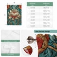 thumbnail image 6 of William Morris Plant Floral Balloon Curtains for Bedroom/Front Door/Bathroom, Retro Lotus Flower Leaves Tie Up Curtains 63 Inch Length Light Filtering Kitchen Curtains Shades for Windows 46"x63", 6 of 8