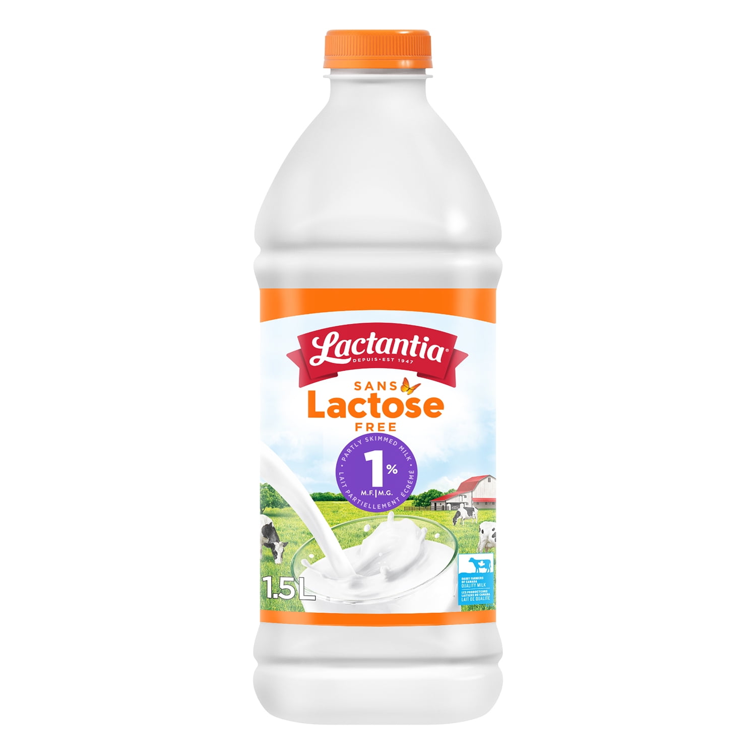 Lactantia Lactose Free Milk 1% Partly Skimmed, 1.5L