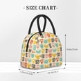 thumbnail image 3 of Haiem Vintage Cup Printed Lunch Bag Women, Lunch Box Lunch Bag for Women, Small Leakproof Cute Lunch Tote Large Capacity Reusable Insulated Cooler Lunch Container, 3 of 6