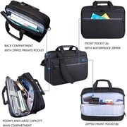 KROSER Laptop Bag Briefcase Up to 17.3 Laptop Messenger Bag Computer Bag-Black