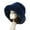 Navy Blue, variant on Opvise Bucket Hat Oversized Fluffy Wide Brim Soft Thickened Ear Faux Fur Winter Thermal Women Fisherman Cap for Daily Life Yellow
