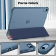 thumbnail image 4 of Fintie Case for iPad 10th Generation 10.9 Inch 2022 with Translucent Frosted Back, Slim Shell Hard Stand Cover with Pencil Holder, Auto Sleep/Wake, blooming hibiscus, 4 of 10