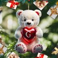 thumbnail image 3 of Colgante Acrílico Letra G Wdftyju Adornos de Oso de Corazón de Felpa para Decoración de Navidad, 3 of 9