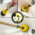 thumbnail image 2 of Toilet Bowl Cleaner Bathroom Hand Brush Set - Bathroom Cleaning Brush - Shower Scrub Brushes for Cleaning - Bathtub Cleaning Brush - Grout and Tile Cleaning Brush - Power Bathroom Scrubber, 2 of 6