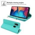 thumbnail image 4 of Dteck Wallet Case For Samsung Galaxy A20E 5.8 inch 2019, [Kickstand Feature] [Zipper Purse] PU Leather Wallet Case Flip Folio Cover with [Card Slots][Wrist Strap],Green, 4 of 6