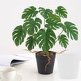 thumbnail image 3 of Planta falsa para el hogar con hojas artificiales de Monstera Deliciosa Toystoory, 3 of 6