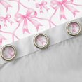thumbnail image 4 of jejeloiu Cartoon Bow Knot Blackout Curtains Set of 2 (52x84 Each),Pink Ribbon Bowtie Window Curtains For Girl, 4 of 6