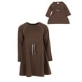 thumbnail image 3 of Leveret Girl Bow Tie Dress Brown 14 Year, 3 of 3