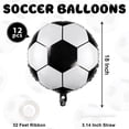thumbnail image 2 of Globos de fútbol YOTHORN, 12 piezas, 46 cm, decoración de fiesta metalizada, 2 of 8