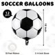 thumbnail image 2 of Globos de fútbol YOTHORN, 12 piezas, 46 cm, decoración de fiesta metalizada, 2 of 8