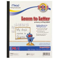 Mead Learn To Letter Primary Writing Tablet 10
