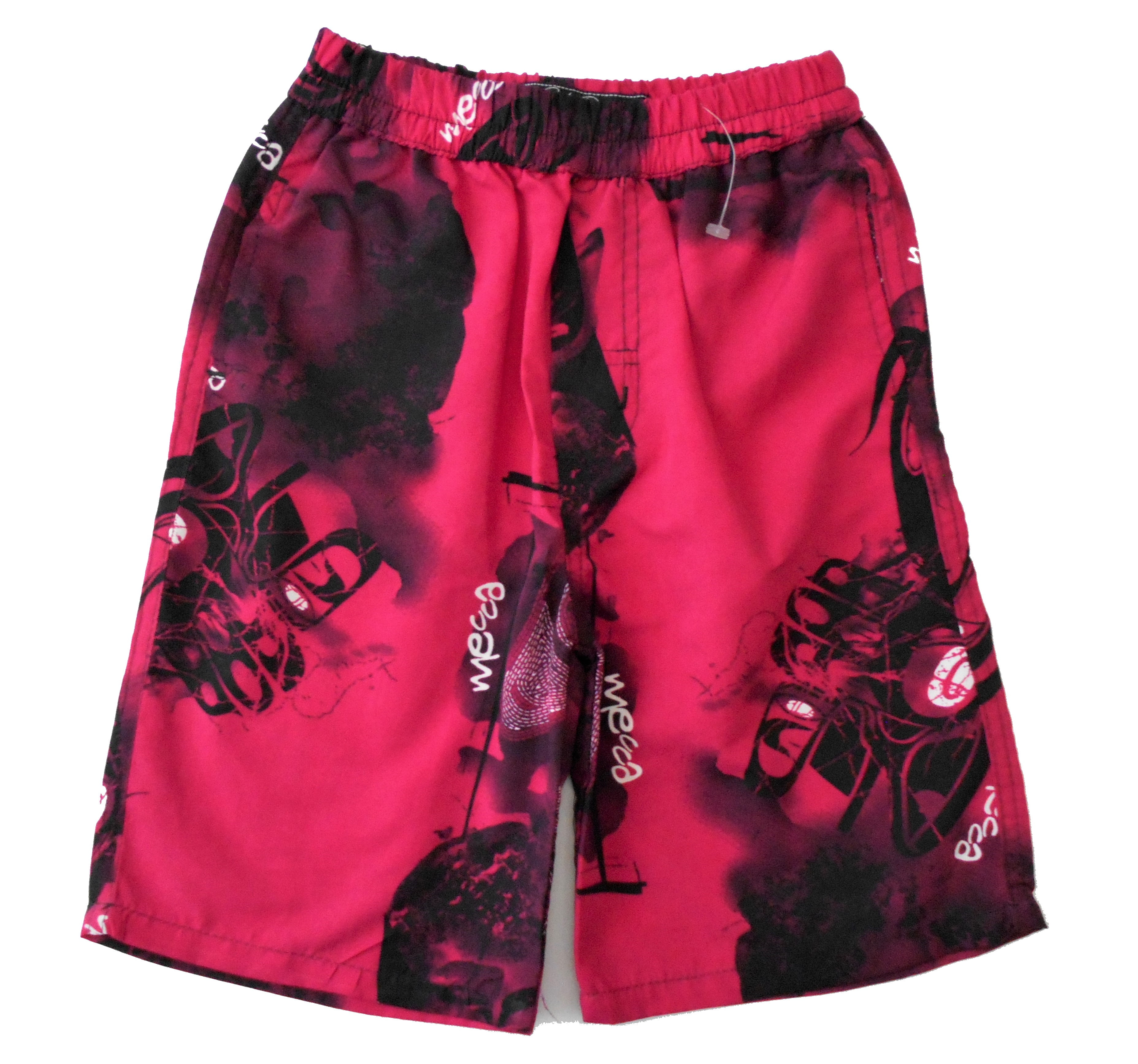 Women Swim Trunks Art Drawing Red Cherry Blossoms Beach Board Shorts