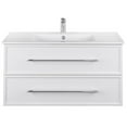 thumbnail image 3 of Cutler Kitchen and Bath Milano 36" Wood/Cultured Marble Bathroom Vanity in White, 3 of 5