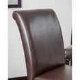 thumbnail image 3 of Christopher Knight Home Lisette Upholstered Bar Stools with Nailhead Trim (Set of 2) by  Brown Bonded Leather, 3 of 5