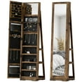 thumbnail image 1 of HOMCOM Armoire à Bijoux Pivotante à 360° avec Petit Miroir Intégré, 1 of 10