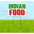 thumbnail image 1 of Indian Food (18" X 24") Yard Sign, Includes Metal Step Stake, 1 of 6