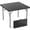 Black, variant on Fold in Half Square Table, Bi-Folding Commercial Portable Plastic Dining Table for Kitchen Outdoor Party Wedding Event