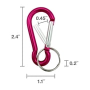 2-Pack Multi-Color Aluminum Spring Links, 5mm, 6mm, Assorted Colors (Colors May Vary), Peerless Chain Company, #4727438