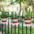 thumbnail image 2 of Maceteros de colgante Soportes de s de pntas Estantes de hierro Soporte en s Balcón montado Cestas de Baoblaze Soporte para colgar florero floral, 2 of 5