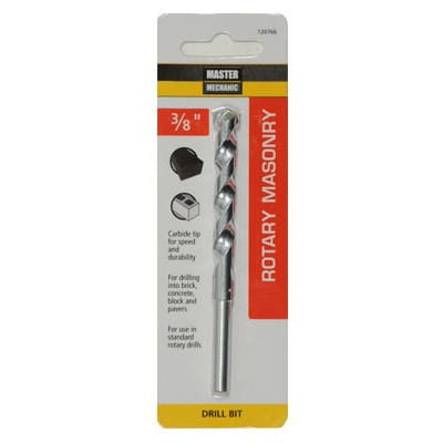 

Master Mechanic Masonry Drill Bit 3/8 x 4-In. 1 Pack