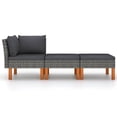 thumbnail image 2 of Conjunto de Lounge de Jardín Casafoyer en Poliratán con Madera Sólida de Eucalipto, 2 of 5