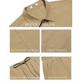 thumbnail image 5 of COOFANDY Mens Linen Sets Outfits 2 Piece Short Sleeve Button Down Shirts Summer Beach Pants Resort Wear Outfits, 5 of 6