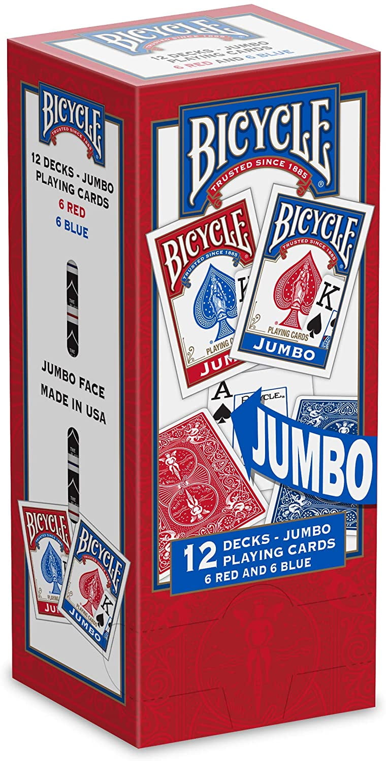 Bicycle Jumbo Playing Cards, 12pack