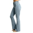 thumbnail image 4 of Tsivenald Womens Flare Jeans High Waist Slim Fit Bell Bottoms Classic Five Pocket Stretch Denim Bootcut Pants, 4 of 9