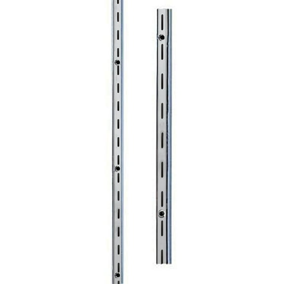 SSWBasics Heavy Duty 4 foot Chrome Slotted Standard- 1 inch slots 2 inch on center - Sold Individually
