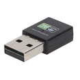 thumbnail image 4 of Adaptador Wifi Receptor USB Ethernet 600Mbps 2.4Ghz5Ghz Tarjeta de red inalámbrica de banda dual Negro, 4 of 12