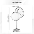 thumbnail image 3 of Novelty High Borosilicate Glass Cups, Bird Swan Heart Thumb Shaped Drinking Glasses For Bar Home Decor, Artistic Cocktail Glassware For Party, Pattern E, 3 of 5