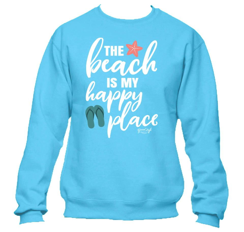 beach happy sweatshirt