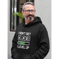thumbnail image 2 of Smartprints Mens Graphic Hoodie Black - I Don't Get Older Cotton Blend Classic Fit, 2 of 4