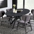 thumbnail image 2 of HAHDAXIA Round Waterproof Table Cover Elastic Tablecloth Vinyl Fitted Table Cover Elastic Edged Plastic Table Cover Fits Tables up to 36"-44" R Grey, 2 of 7
