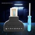 thumbnail image 4 of 2Pcs RJ45 Male Plug to 8 Pin AV Screw Terminal Block Adapter CCTV Converter Connector Easy to Install, Great for CCTV Camera, Suitable for Equipment with RJ 45 Video Ports, Easy, 4 of 7