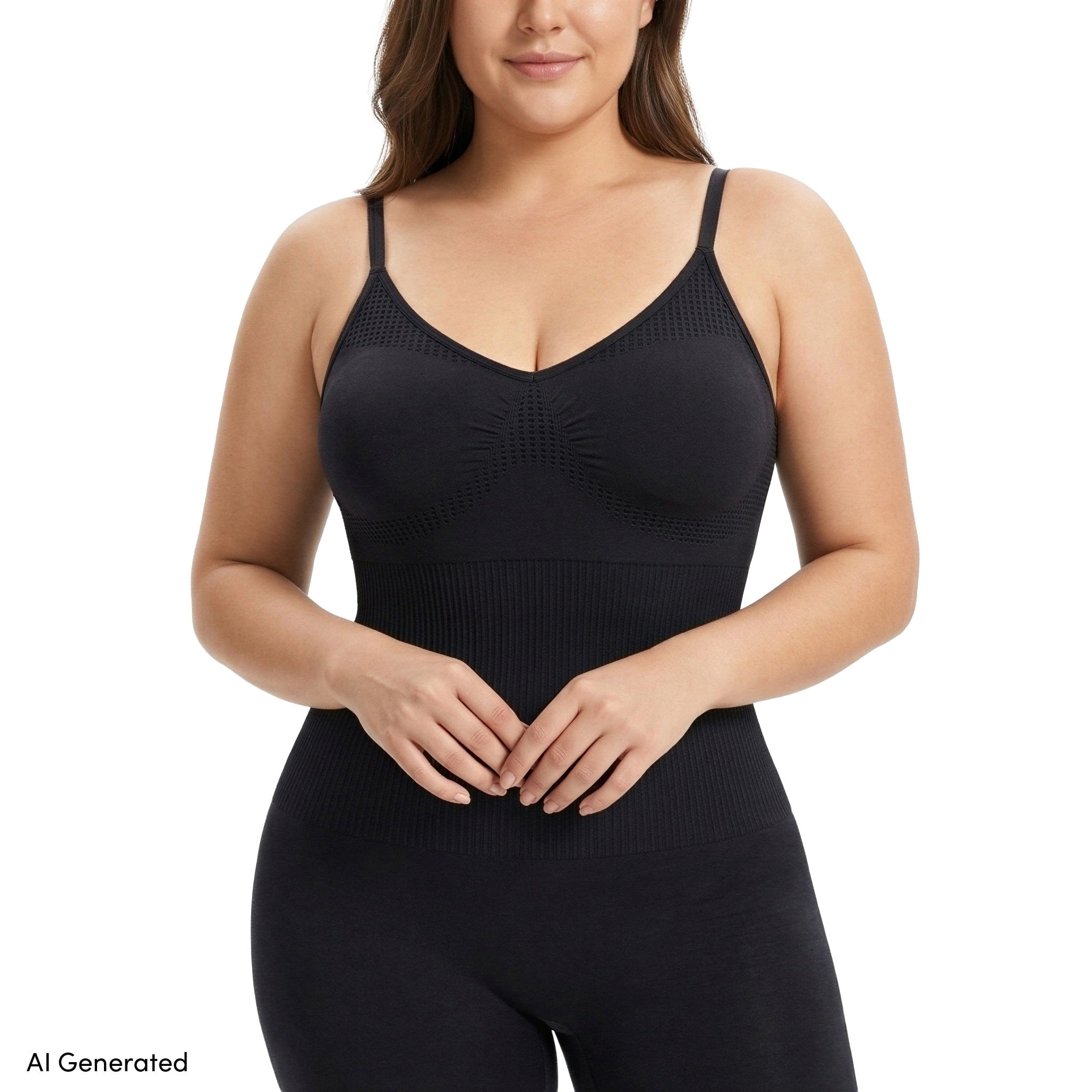 Real Underwear Comfort by Real Women's Seamless Mid-Thigh Shaping Bodysuit, Sizes S-3X