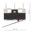 thumbnail image 2 of LOLIPPYY 5 Pcs Long Hinge Lever Switch Black for Audio Devices, 2 of 8