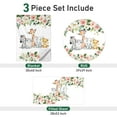 thumbnail image 2 of Gresahom Baby Crib Bedding Set - Animals Theme Nursery Bed 3 Pcs Set - Chic Soft Blanket with Double Layer Dotted Backing, Fitted Sheet, Room Rug for Newborns Boys Girls Shower Gift(30"x40"), 2 of 7