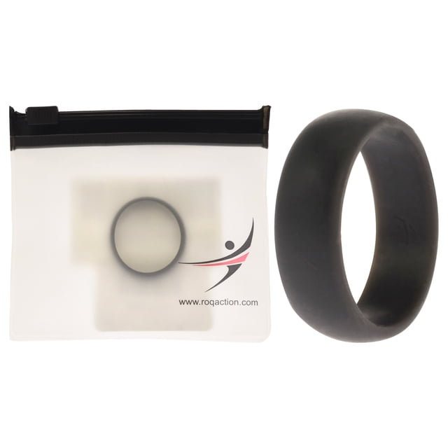 Alianza de boda de silicona - Gris de ROQ para hombre - Anillo de 13 mm