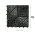 thumbnail image 4 of Garage Floor Tiles Interlocking 15.75x15.75 in 50pcs Garage Flooring Tiles Black, 4 of 24