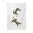thumbnail image 4 of EREHome Two Rabbits Tablecloth 52x70 inches, 4 of 4