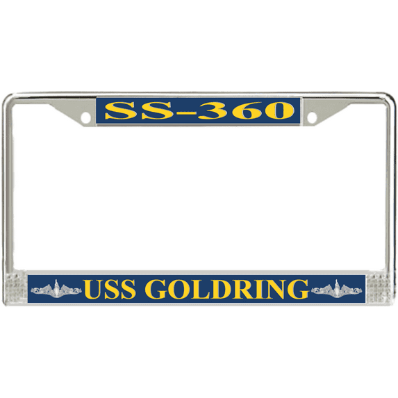USS Goldring SS-360 License Plate Frame