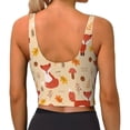 thumbnail image 3 of Lsque Cute Foxes Printed Women'S Sports Bra, Compression, Moisture Wicking, High-Impact Sports Bra For Women,Supportive sports bra-XX-Large, 3 of 9