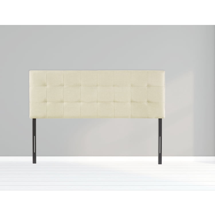 Jessenia Full Size Tufted Upholstered Headboard – 12-Position Adjustable, Cream