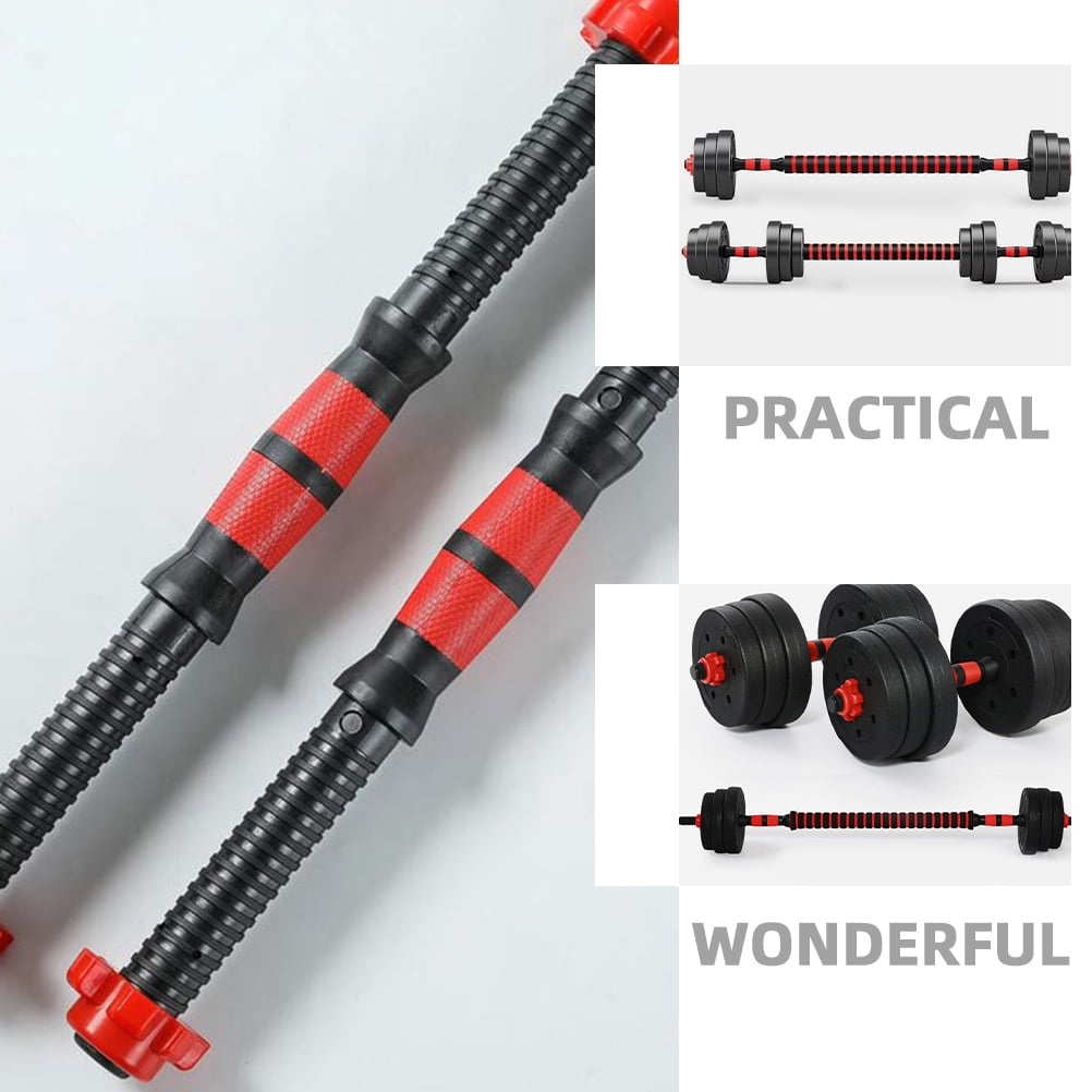 UPKOCH Threaded Dumbbell Bars Dumbbell Extension Rod Red Universal Design Women 1 Set