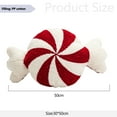 thumbnail image 2 of Almohada Decorativa Suave La Felpa Navidad para Casera (caramelo) Rojo, 2 of 9