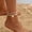AK-344, variant on Bohemian Beaded Anklet Set for Women, Faux Pearl Shell Starfish Summer Beach Ankle Bracelets, Vacation Holiday Foot Jewelry
