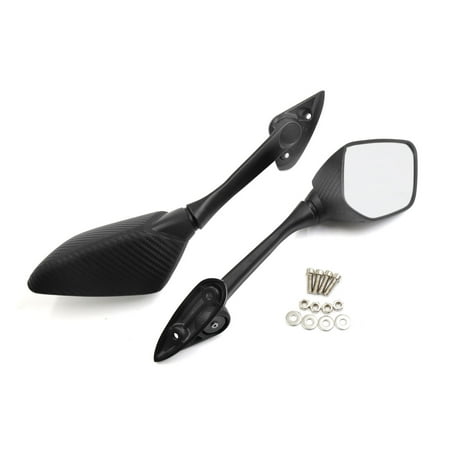 - 2PCS Carbon Fiber Pattern Adjustable Rearview Mirrors for Sports Motorcycle