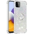 thumbnail image 3 of case for Samsung Galaxy A22 5G Case (Not 4G),Creativity Clear Quicksand Glitter Flowing Liquid Floating Soft TPU Case w/Stand Bling Diamond Sparkle Phone Cover for Samsung Galaxy A22 5G  Colorful, 3 of 14