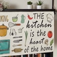 thumbnail image 5 of Kitchenware Rod Pocket Curtain Valance, Vintage Kitchen Cooking Tool Retro Beige Farmhouse Window Valance for Living Room, Bedroom, Kitchen 60"W x 18"L, 5 of 9